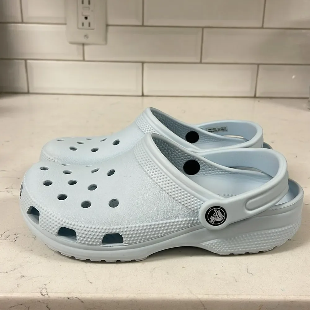 Crocs Classic Clog Light Blue Rubber Shoes Unisex Adult M5 / W7 - Picture 10 of 15